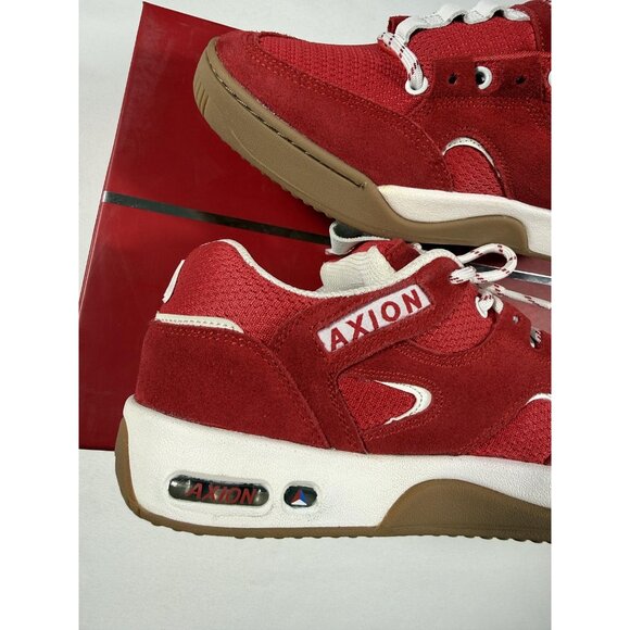 Axion Genesis Shoes Mens Size 6 Red Gum Suede Low Top Skate Sneakers Athletic main image 4